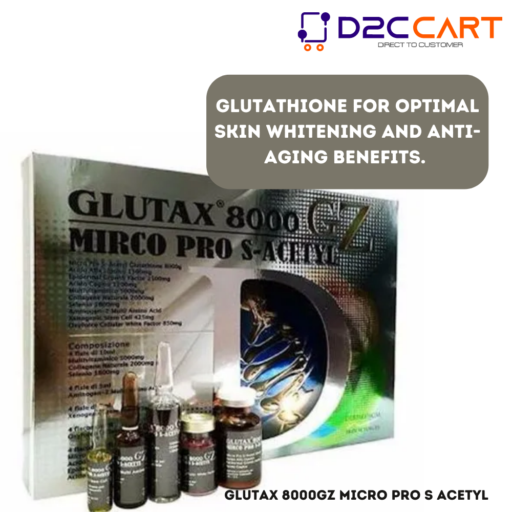 Glutax 8000gz Micro Pro S Acetyl Glutathione Injectionsand Side Effects